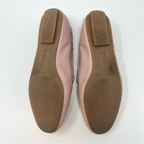 Talbots Jessie Soft Pink Driving Loafers Women’s 8 Pebbled Leather Moccasins - Picture 9 of 11